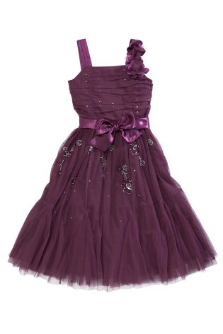Plum Occasion Dress (3-14yrs)